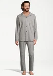 seidensticker Pyjama Set Flannel Grau/Hellgrau