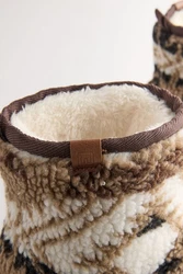 Next Segelschuhe Hausstiefel Braun/Lila/Beige/Türkis