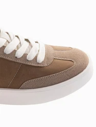 OMBRE Herren-Sneaker mit klobiger Sohle Braun/Beige
