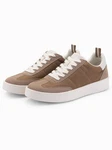 OMBRE Herren-Sneaker mit klobiger Sohle Braun/Beige