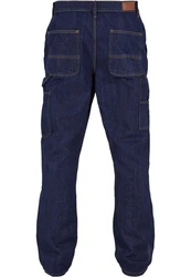 URBAN CLASSICS Herren Double Knee Jeans Blau/Dunkelblau