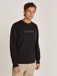 Calvin Klein Sweatshirt Raised Line Logo  Schwarz/Blau/Braun