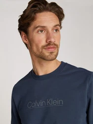 Calvin Klein Sweatshirt Raised Line Logo  Dunkelblau/Blau/Hellblau