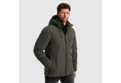 PME LEGEND Outdoorjacke Semi long jacket STEARPACKER Dunkelgrün/Khaki/Grün/Braun