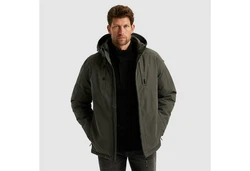 PME LEGEND Outdoorjacke Semi long jacket STEARPACKER Dunkelgrün/Khaki/Grün/Braun