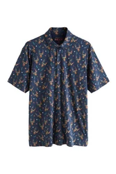 Next Poloshirt Polo-Shirt im weihnachtlichen Print 