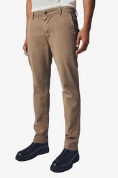 Stoffhose Slim Fit Chinohose mit Grtel Kurzgre (2-tlg)