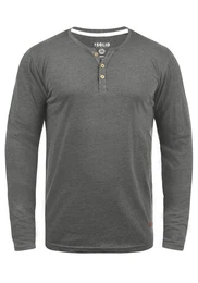 !Solid Rundhalsshirt SDVolko Longsleeve mit Knopfleiste