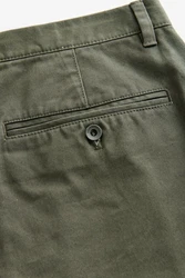 Next Chinohose Straight Fit Dunkelgrün/Khaki