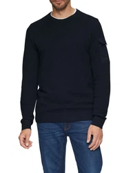 s.Oliver Strickpullover Gerade Dunkelblau