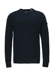 s.Oliver Strickpullover Gerade Dunkelblau