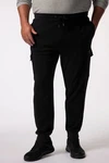 Men Plus Cargohose Cargo-Jogginghose Elastikbund Dunkelblau/Schwarz/Khaki