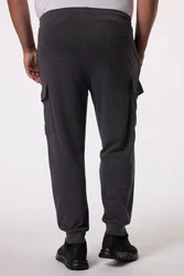 Men Plus Cargohose Cargo-Jogginghose Elastikbund Dunkelgrau/Hellgrau/Grau/Khaki/Dunkelblau