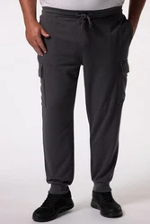 Men Plus Cargohose Cargo-Jogginghose Elastikbund Dunkelgrau/Hellgrau/Grau/Khaki/Dunkelblau