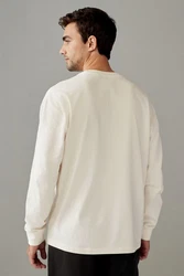 Next Langarmshirt Relaxed Fit Weiß/Khaki/Beige/Creme