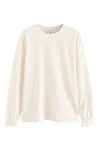 Next Langarmshirt Relaxed Fit Weiß/Khaki/Beige/Creme