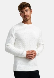 Kronstadt Strickpullover KSCable Weiß/Creme