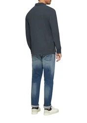 s.Oliver Polo-Shirt mit Logo Stickerei Dunkelblau/Dunkelgrau/Blau/Grau