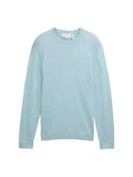 TOM TAILOR Strickpullover Hellblau/Blau/Türkis
