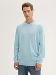 TOM TAILOR Strickpullover Hellblau/Blau/Türkis