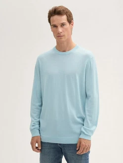 TOM TAILOR Strickpullover Hellblau/Blau/Türkis TOM TAILOR Strickpullover Hellblau/Blau/Türkis