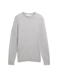 TOM TAILOR Strickpullover Grau/Silber/Hellgrau