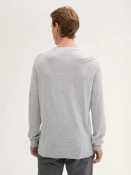 TOM TAILOR Strickpullover Grau/Silber/Hellgrau