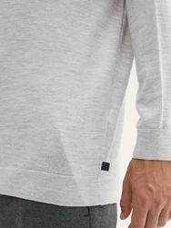 TOM TAILOR Strickpullover Grau/Silber/Hellgrau