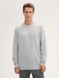 TOM TAILOR Strickpullover Grau/Silber/Hellgrau