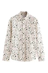 Next Langarmhemd mit Weihnachts-Print Weiß/Rosa/Beige/Gelb/Creme
