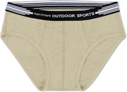 normani Slip 3er Pack Herren Merino Slip Khaki/Braun