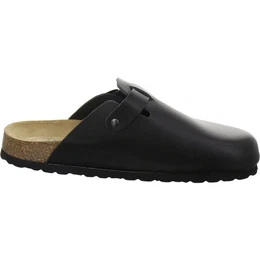 390023 Clogs Pantolette fr Herren aus Leder mit Fubett, Hausschuhe Made in Germany