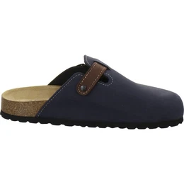 390040 Clogs Pantolette fr Herren aus Leder mit Fubett, Hausschuhe Made in Germany