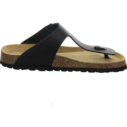 310723 Zehentrenner Pantolette fr Herren aus Leder mit Fubett, Made in Germany