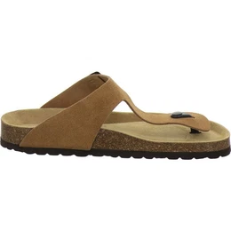 310784 Zehentrenner Pantolette fr Herren aus Leder mit Fubett, Made in Germany