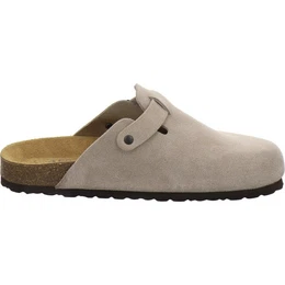 390074 Clogs Pantolette fr Herren aus Leder mit Fubett, Hausschuhe Made in Germany