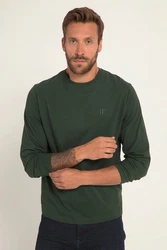 JP1880 T-Shirt Langarmshirt Basic Grün/Dunkelgrün
