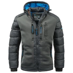 Geographical Norway Herren Winterjacke Beachwood Dunkelblau/Blau/Grau/Dunkelgrau/Dunkelgrün