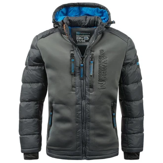 Geographical Norway Herren Winterjacke Beachwood Dunkelblau/Blau/Grau/Dunkelgrau/Dunkelgrün