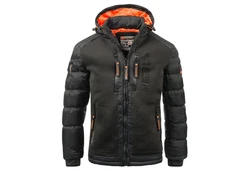 Geographical Norway Herren Winterjacke Beachwood Dunkelgrün/Schwarz