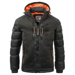 Geographical Norway Herren Winterjacke Beachwood Dunkelgrün/Schwarz