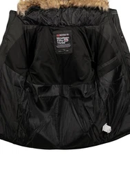Geographical Norway Steppjacke Herren Outdoor Parka Schwarz/Dunkelgrün