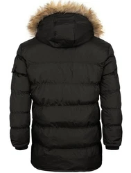 Geographical Norway Steppjacke Herren Outdoor Parka Schwarz/Dunkelgrün