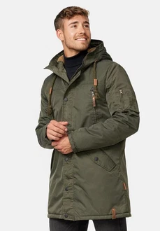 Indicode Winterjacke Bardsley Dunkelgrün/Grün/Khaki