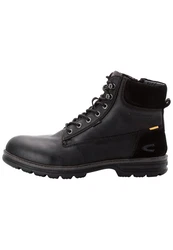 camel active Leder Boot Schnürschuh Schwarz