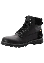 camel active Leder Boot Schnürschuh Schwarz