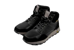 camel active Herren Stiefelette Schnürboots Schnürstiefel Schwarz
