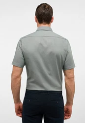 Eterna Kurzarmhemd MODERN FIT NON IRON Grau/Hellgrau
