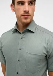 Eterna Kurzarmhemd MODERN FIT NON IRON Grau/Hellgrau