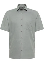 Eterna Kurzarmhemd MODERN FIT NON IRON Grau/Hellgrau